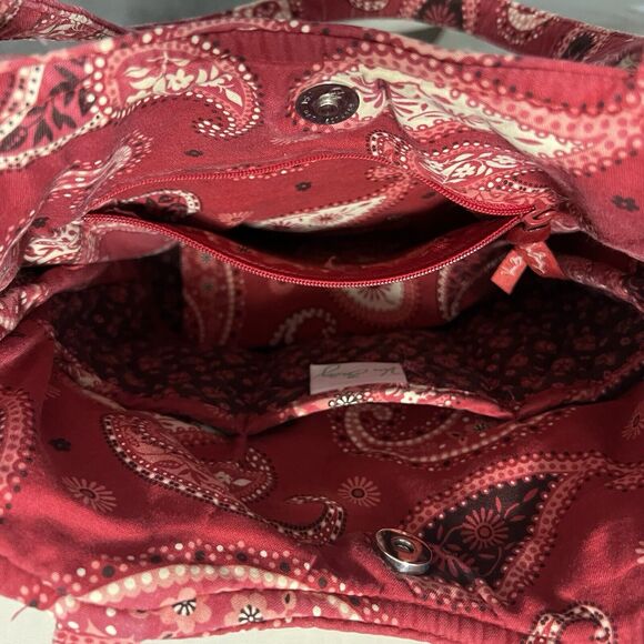 Vera Bradley Red Mesa Small Tote Retired Pattern - Picture 5 of 6